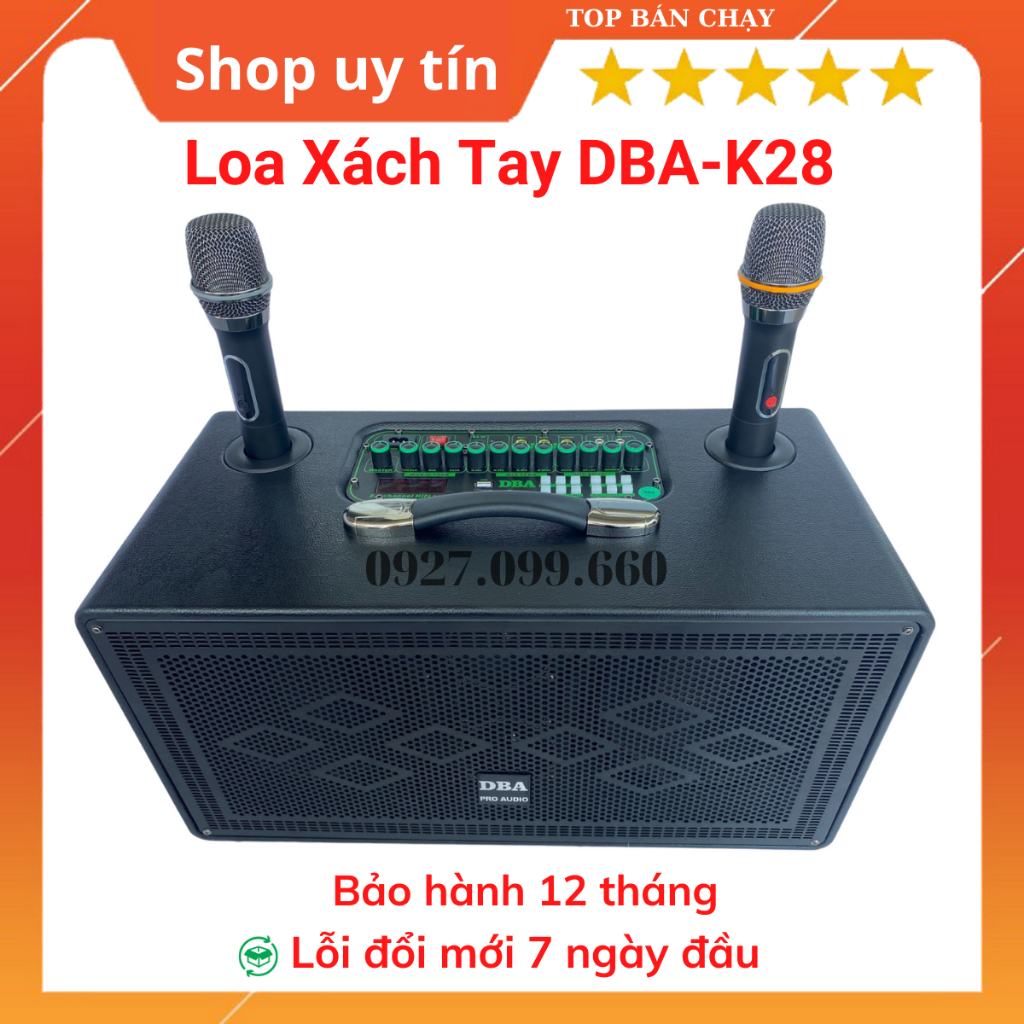Loa karaoke xách tay DBA-K8 và DBA-K28 bass sâu ấm, loa karaoke di động .Bảo hành 12 tháng