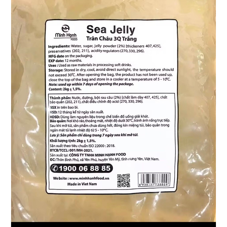 Trân Châu 3Q Trắng / Đen Sea Jelly Minh Hạnh