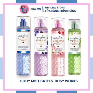 Xịt thơm cơ thể bath & body works body mist