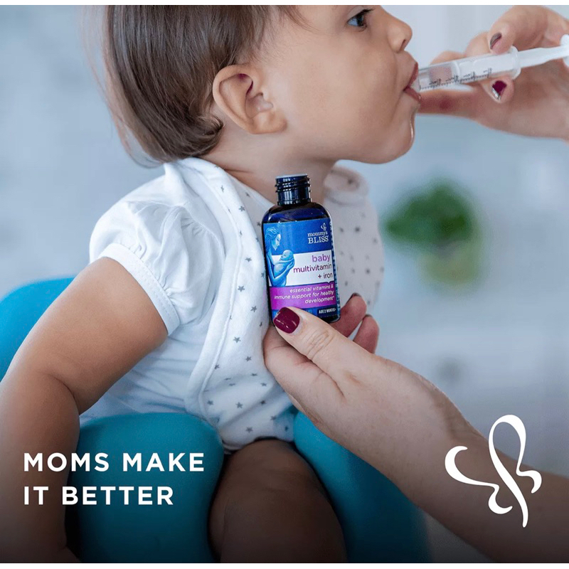 Vitamin cho bé từ 2 tháng tuổi Mommy’s Bliss Baby Multivitamin + Iron