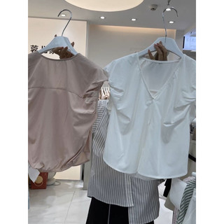 Áo lụa Hàn bo sau [HÌNH THẬT SHOP CHỤP]