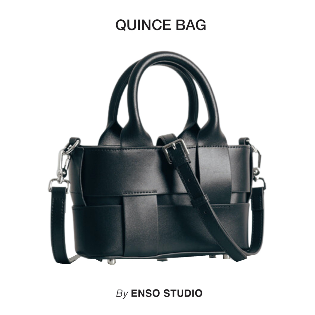 ENSO - Túi da thật QUINCE BAG màu đen