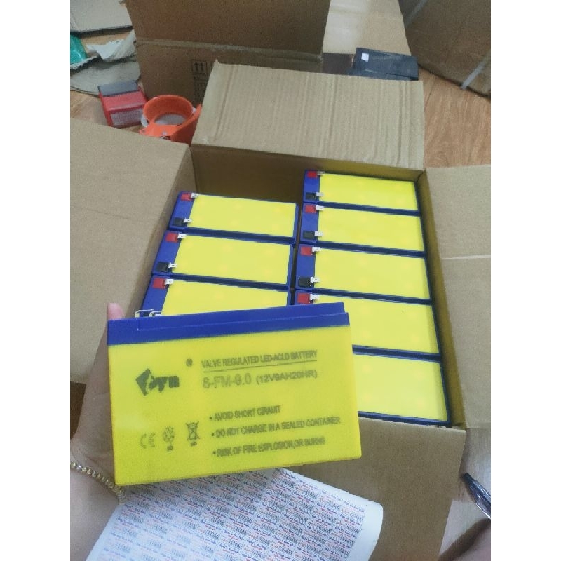 Bình acquy chì vàng xịn 12v9a nặng 2,2kg bình chuẩn,bền