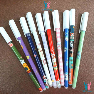 Bút gel mực nước xanh tím xóa được nhiều mẫu ngẫu nhiên cho học sinh tập viết