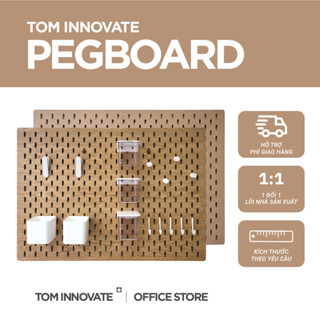 [Tặng móc và kệ treo] BẢNG CÀI TREO TƯỜNG PEGBOARD CHUẨN SIZE IKEA
