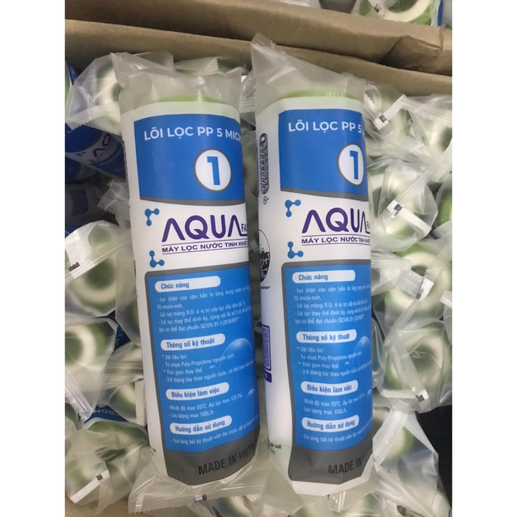 Combo 5 lõi lọc số 1 aqua chính hãng