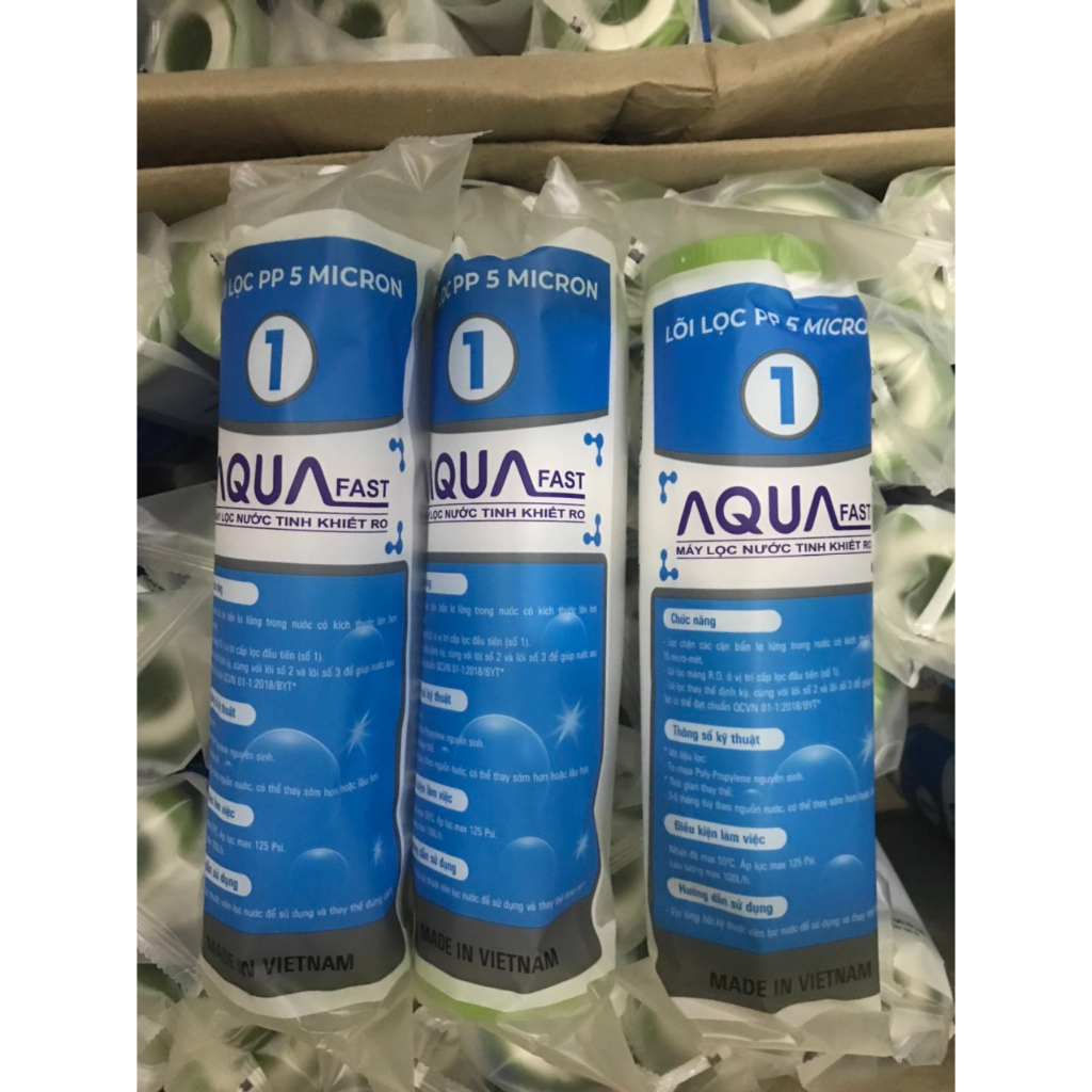 Combo 5 lõi lọc số 1 aqua chính hãng