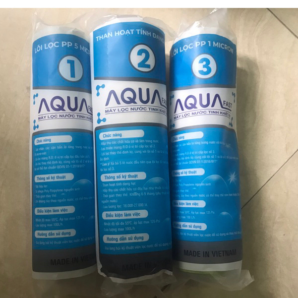 combo 5 lõi số 3 AQUA sử dụng tất cả máy lọc nước Kangaroo Karofi Sunhouse AquA