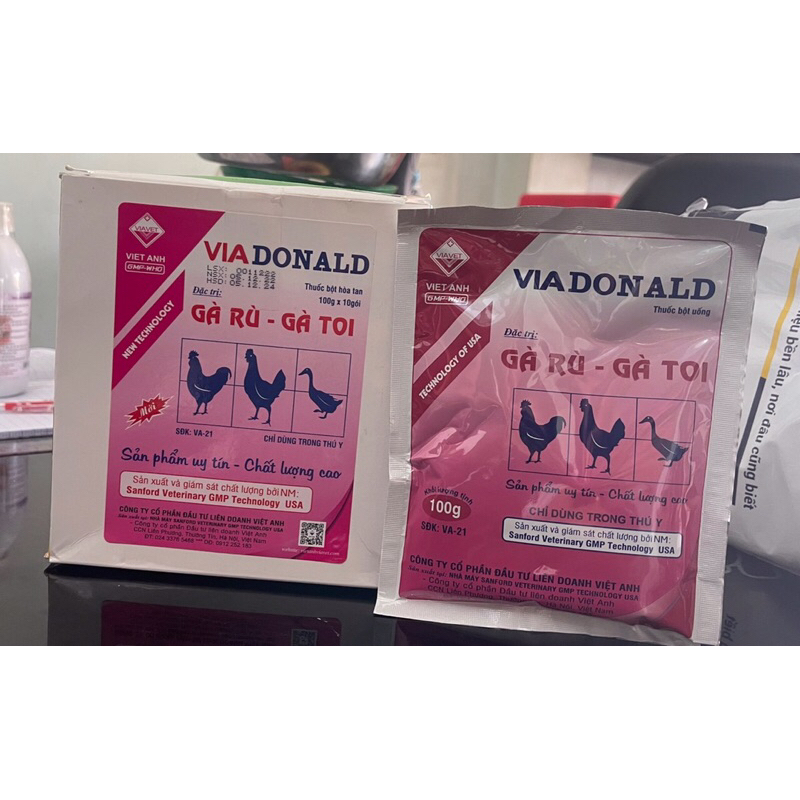 VIADONALD Gà rù, Gà toi gói 100gr