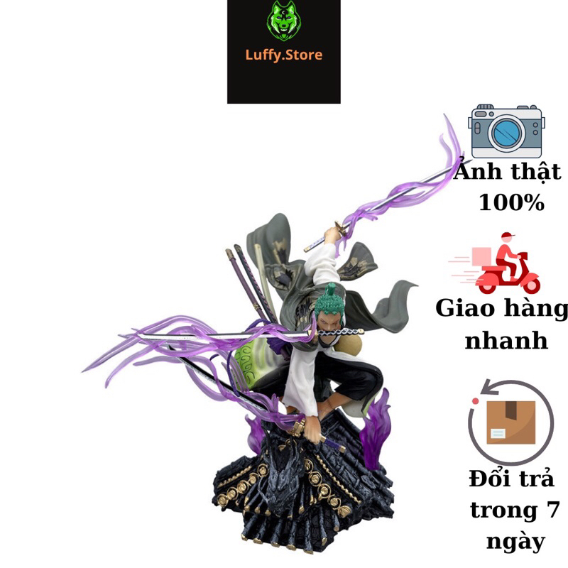 Mô hình one piece Rozo trên mái nhà cao 22cm full box, mô hình nhân vật one piece chính hãng, figure anime vua hải tặc