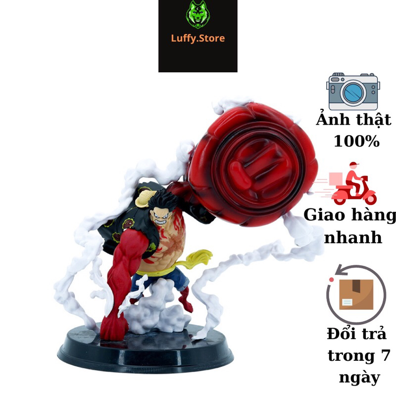 Mô hình One Piece Luffy gear 4 snake man Luffy Store cao 23 cm, mô hình nhân vật anime vua hải tặc, figure trang trí