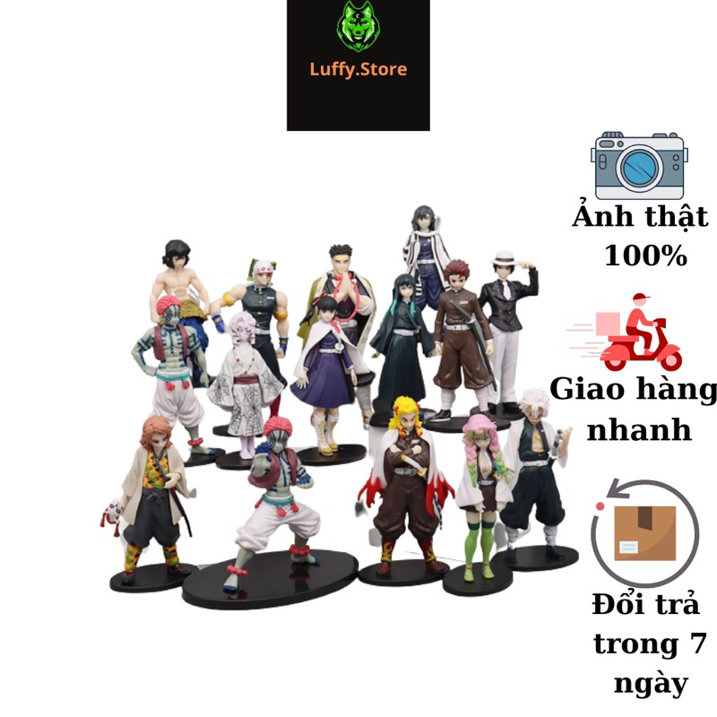 Mô hình anime Kimetsu No Yaiba Demon Slayer, thanh gươm diệt quỷ figure anime, tanjiro, zenitsu, mô hình trang trí