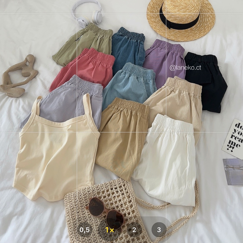 Short CiCi 387 lưng thun Laneko 10 màu