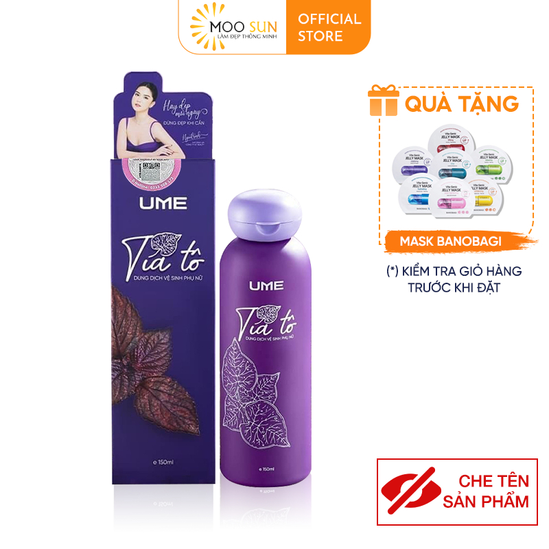 Dung dịch vệ sinh phụ nữ tía tô ume làm sạch dịu nhẹ cân bằng độ pH từ thiên nhiên 150ML