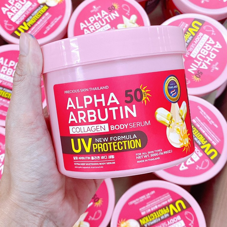 Kem Dưỡng Trắng Da Chống Nắng Alpha Arbutin Collagen Body Serum 500g