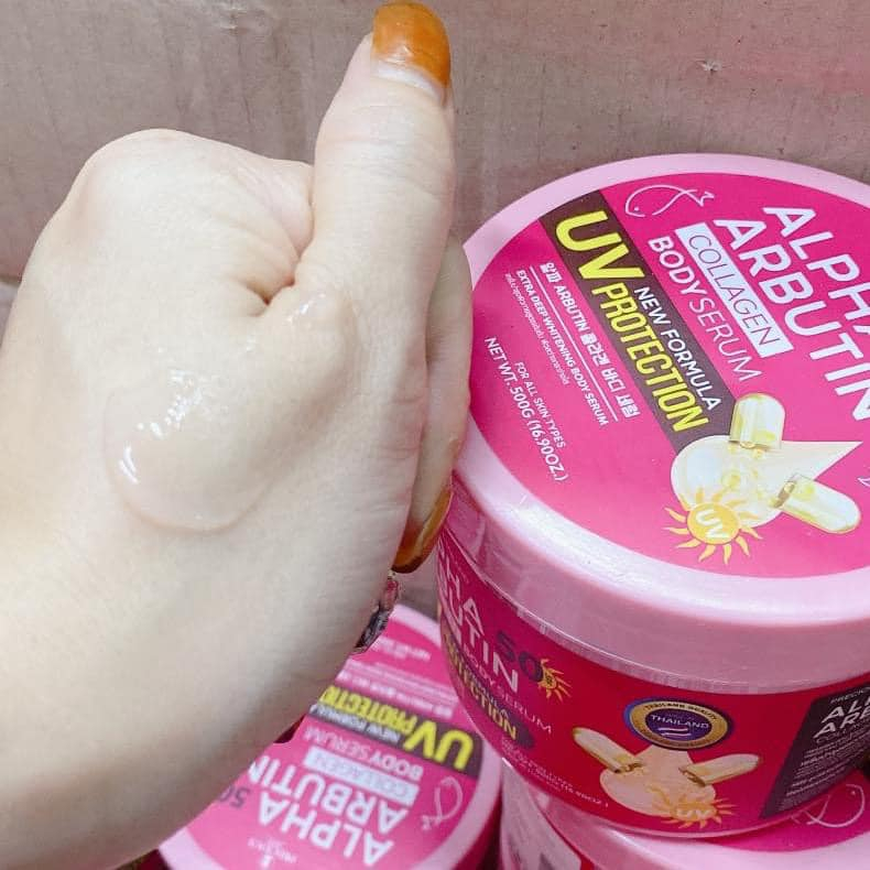 Kem Dưỡng Trắng Da Chống Nắng Alpha Arbutin Collagen Body Serum 500g