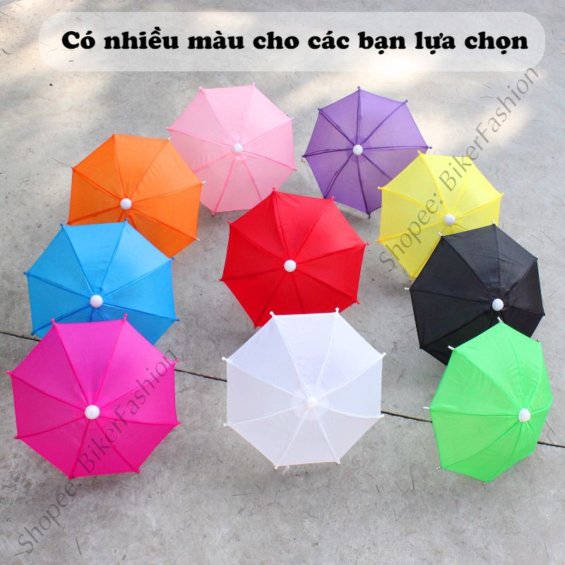 Dù Mini Che Mưa Nắng Dành Cho Điện Thoại Trên Giá Đỡ Chống Thấm Nước Siêu Tiện Lợi