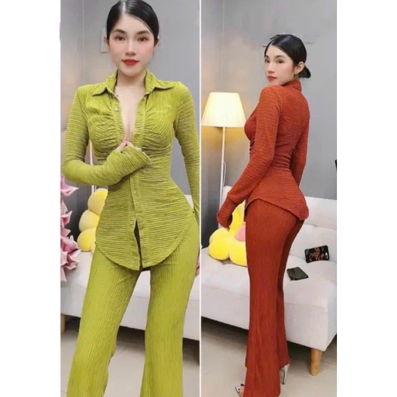 SET BỘ TAY DÀI ỐNG LOE chất thun xốp nhật cao cấp - G5U