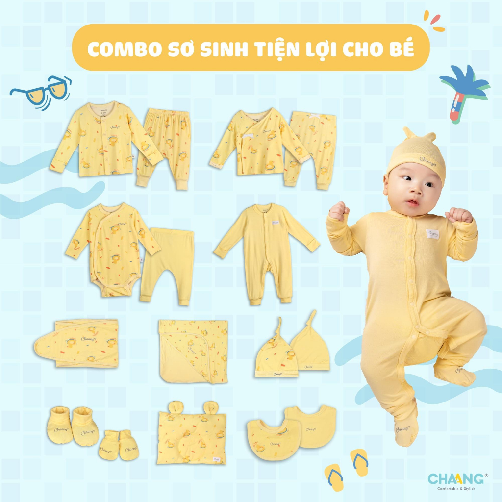 Set bộ sơ sinh CHAANG chính hãng