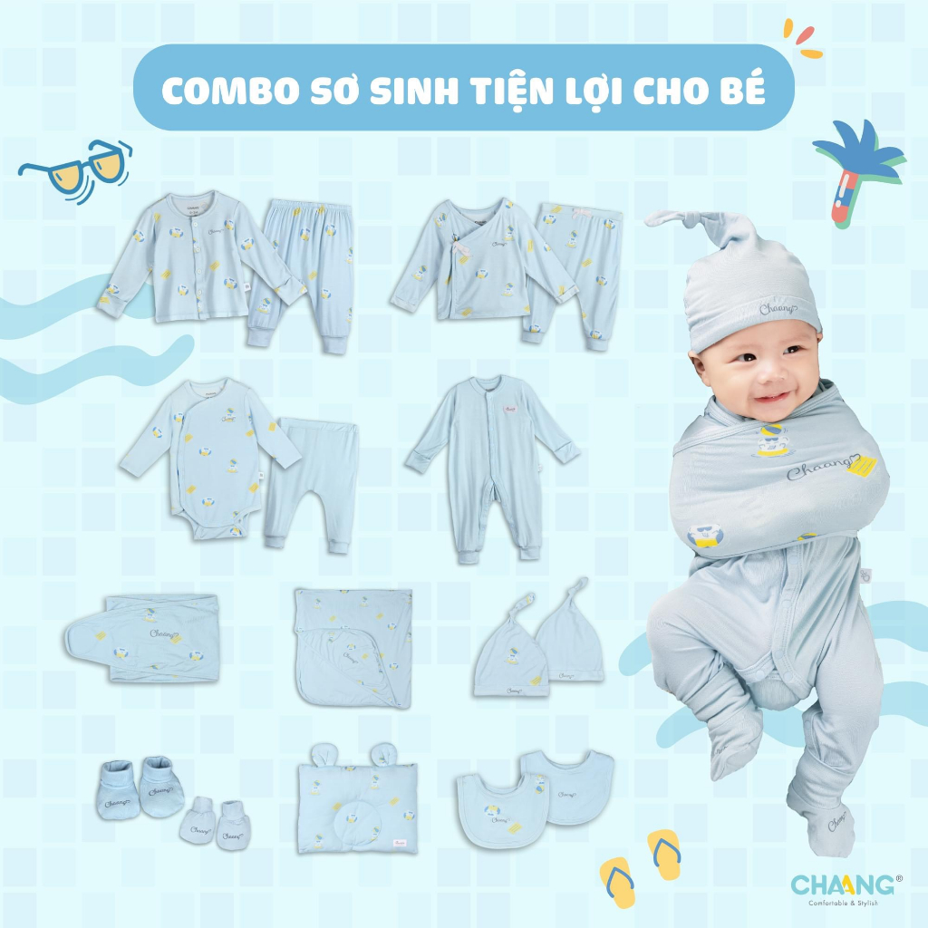 Set bộ sơ sinh CHAANG chính hãng