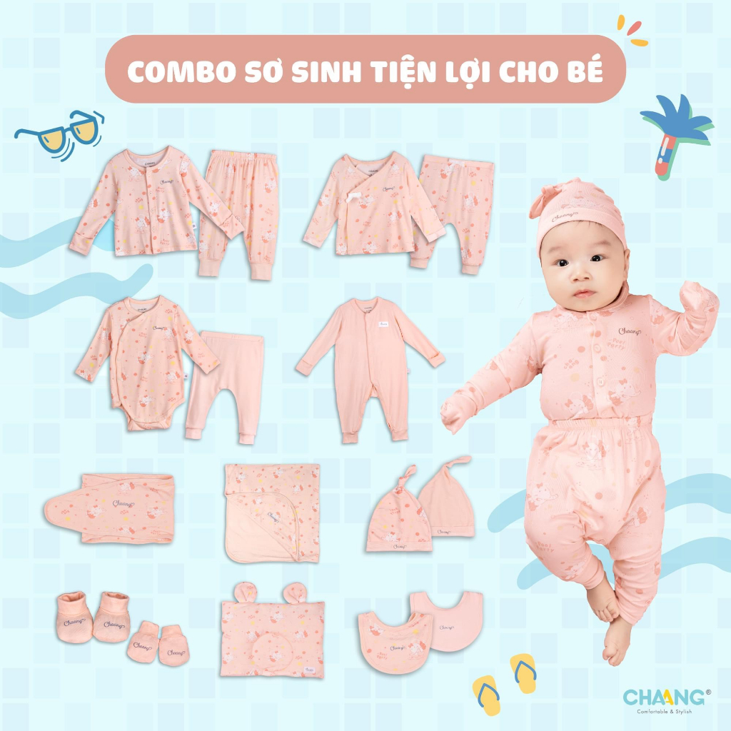 Set bộ sơ sinh CHAANG chính hãng