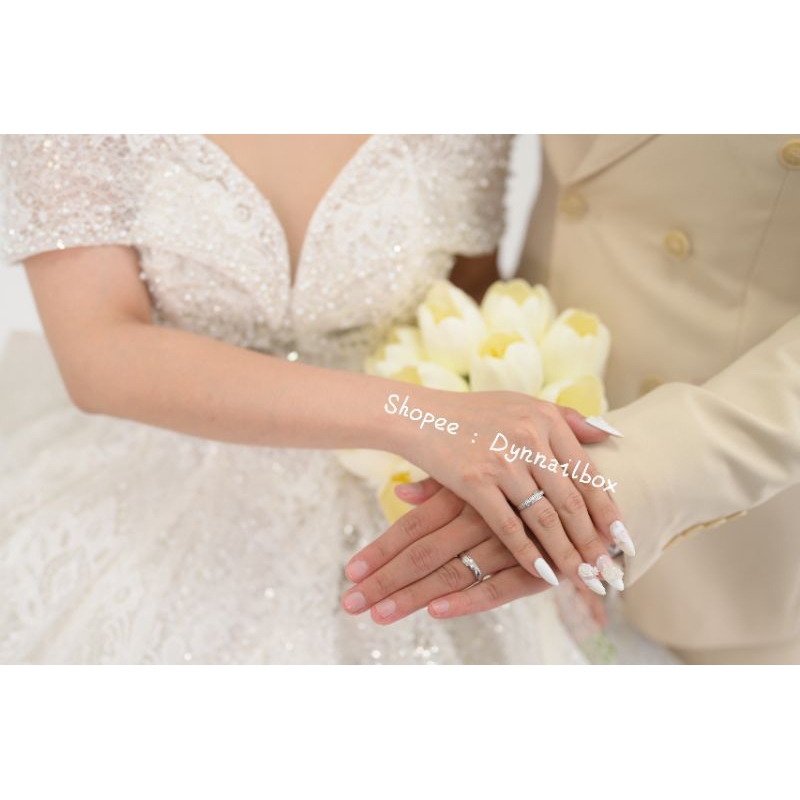 Móng tay giả , Nailbox sang trọng đính hoa mẫu 2