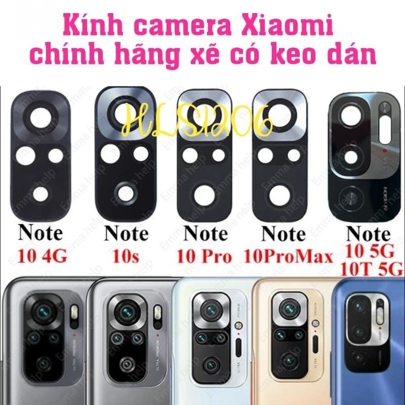 Kính camera Xiaomi Note 10 / note 10s /note 10 5G/ 10T pro /10 pro 5G 10 Prime chính hãng