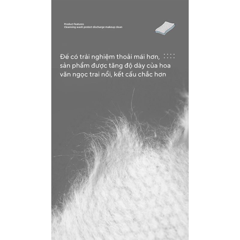 Khăn lau mặt dùng 1 lần dạng vuông cotton tiết kiệm