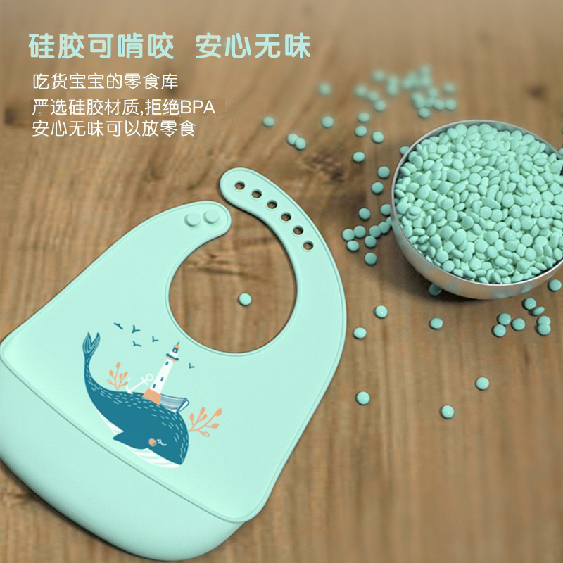 Yếm máng Silicon, yếm ăn dặm 3D, không bám bẩn 4.9