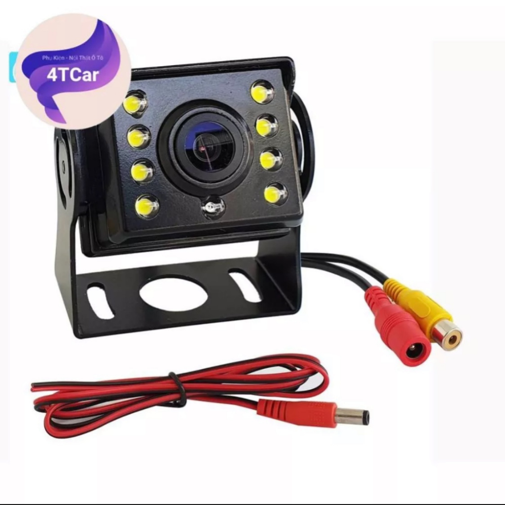 Camera lùi dành cho xe tải, xe khách  nguồn 12- 24V, 8Led, cảm biến ánh sáng , Hồng Ngoại - Chính Hãng