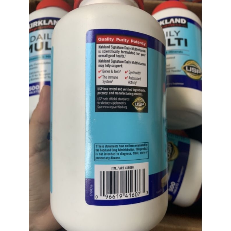 VIÊN UỐNG BỔ SUNG VITAMIN TỔNG HỢP DAILY MULTI KIRKLAND 500 VIÊN