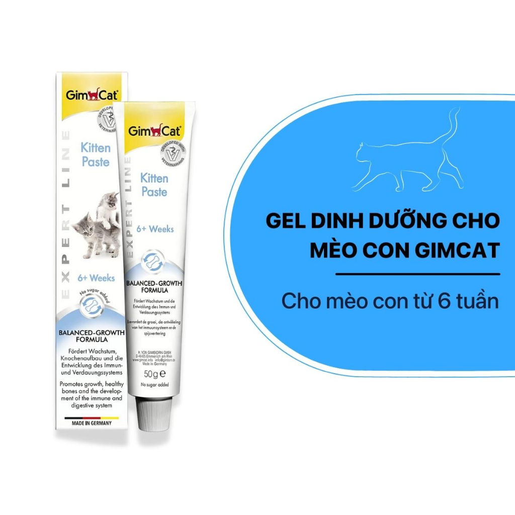 GimCat Gel 50gr - Gel Dinh Dưỡng Hàng Đầu Cho Mèo Đến Từ Đức
