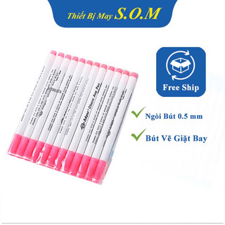 Bút vẽ vải tự bay sau giặt hoặc ủi bằng hơi nước vĩ 12 cây