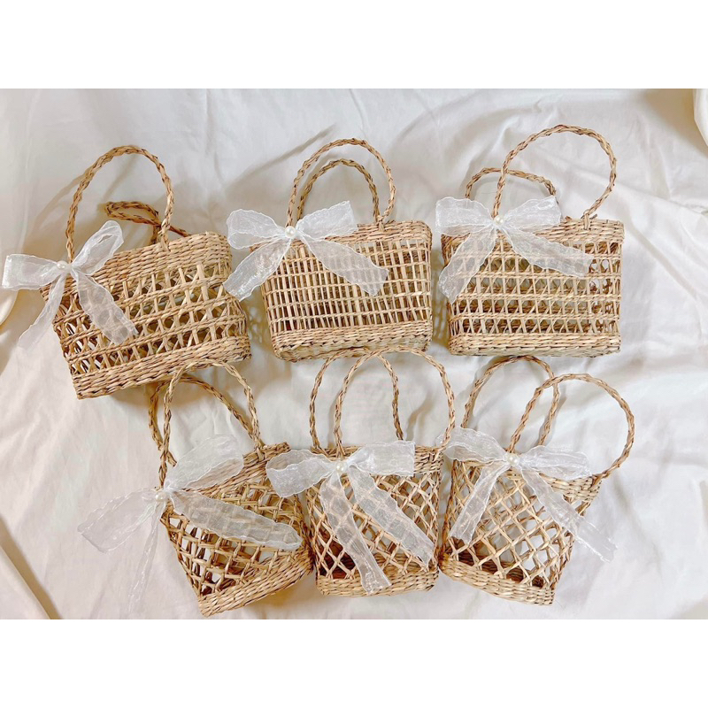 TÚI CÓI MINI ĐI BIỂN VINTAGE, Túi Cói Đi Biển Sang Chảnh Cho Chị Em, MẸ VÀ EM BÉ Nha