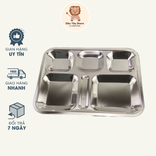 Khay cơm inox 5 ngăn giá rẻ DauTayStore