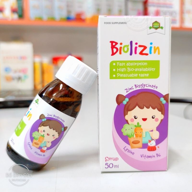 🆘 Kẽm Hữu Cơ Biolizin 50ml Giúp Bé Ăn Ngon + Tăng Đề Kháng