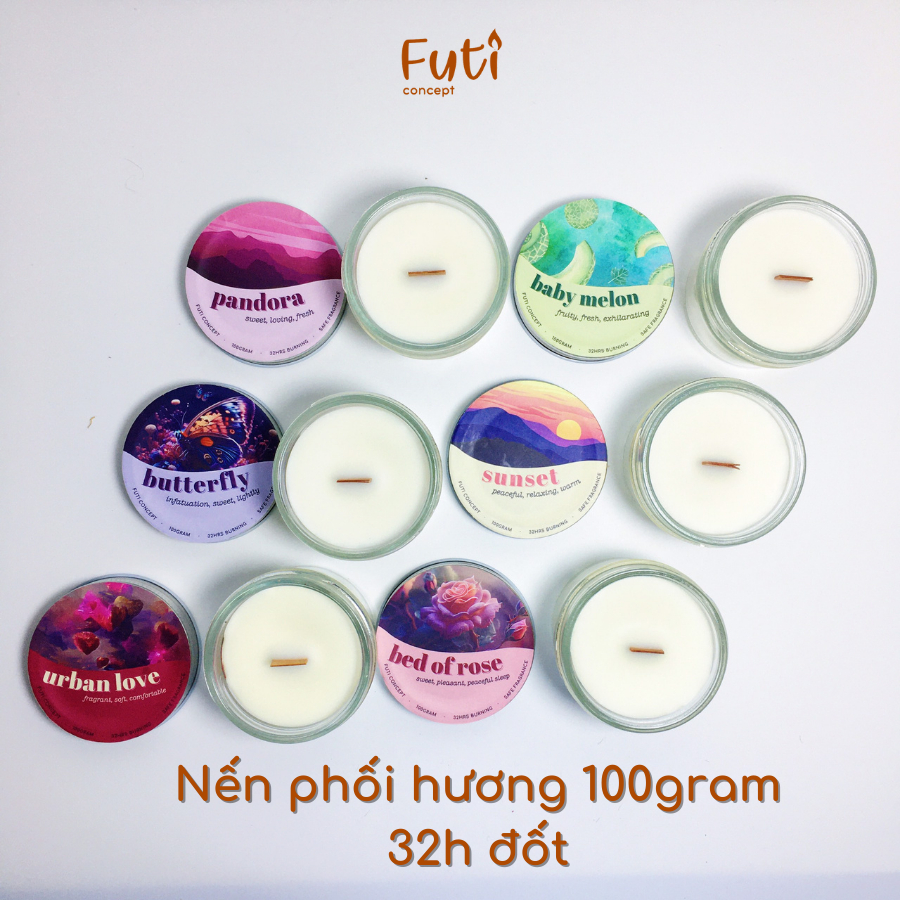 [TẶNG KÈM 1 STICKER] Set Quà Nến Phối Hương Cao Cấp