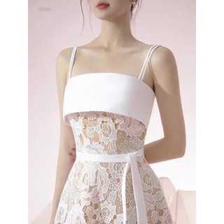 ĐẦM MIDI REN HAI DÂY