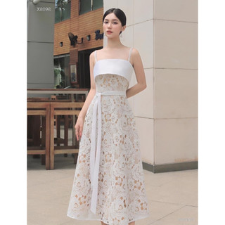 ĐẦM MIDI REN HAI DÂY