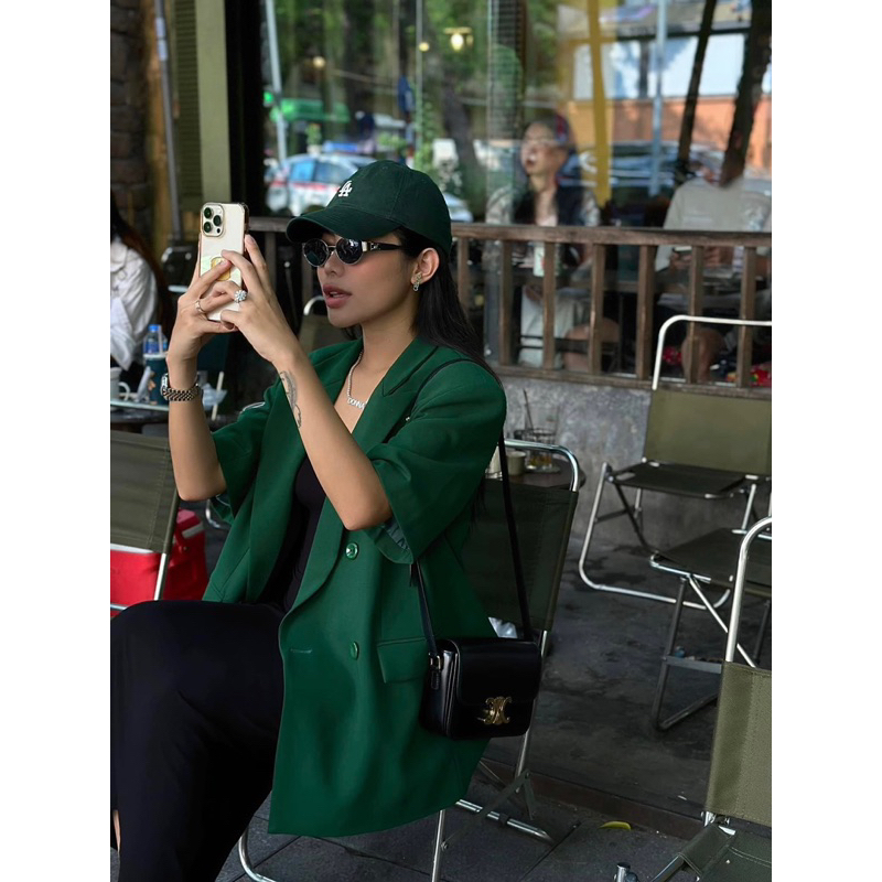 | Chang Tròn | Sét Blazer kèm Đầm Dây Bigsize