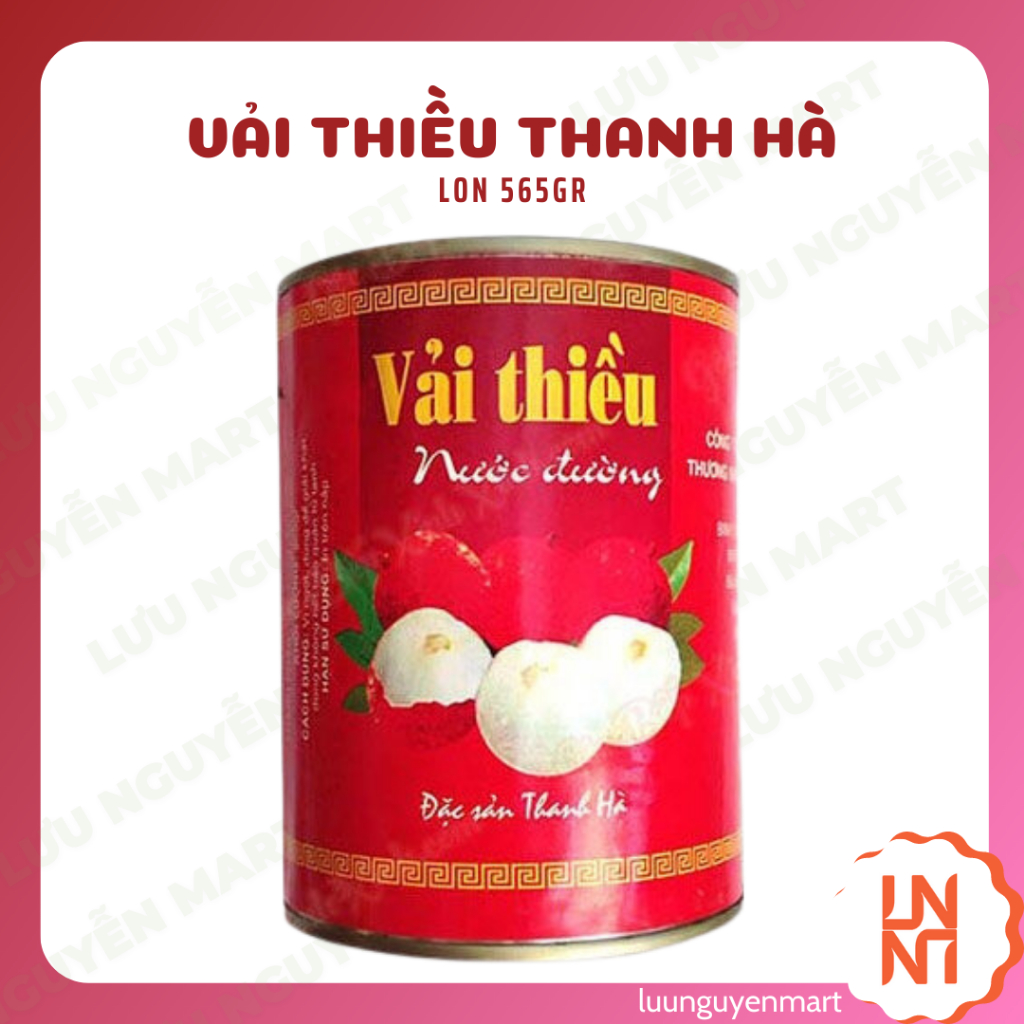 Vải Ngâm Nước Đường Đóng Hộp Thanh Hà - Hộp 565gr