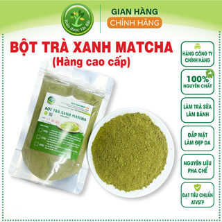 Bột Trà Xanh Matcha nguyên chất 100 %, nguyên liệu làm bánh, đắp mặt, pha đồ uống [100g - 500g] | Kho thảo dược Tây Bắc