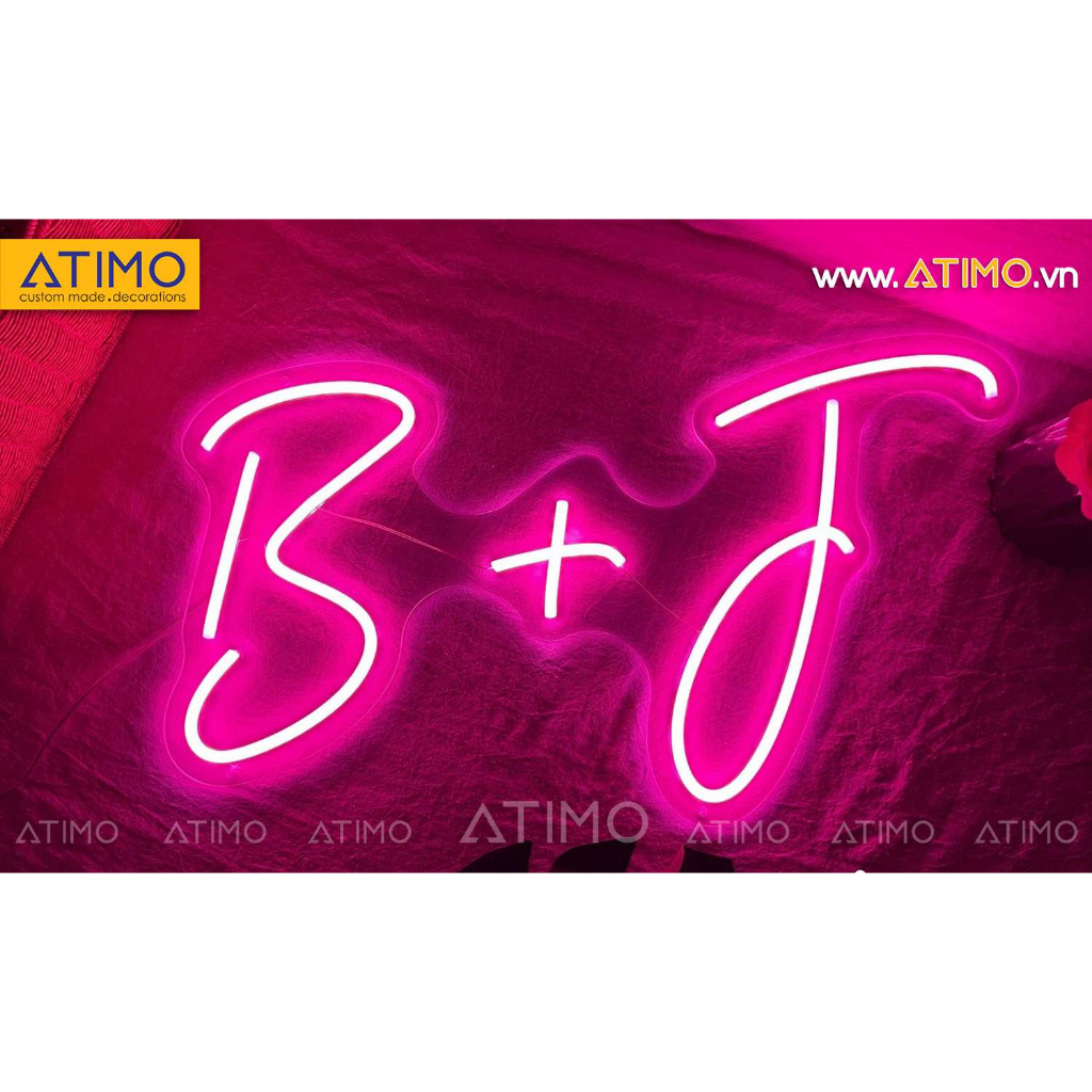 Đèn LED Neon CHỮ CẶP ĐÔI trang trí Đám cưới, wedding, decor Phòng, shop, quán cafe, phòng games, làm theo yêu cầu