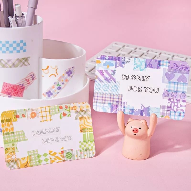 Chiết băng keo trang trí washi tape nhiều màu