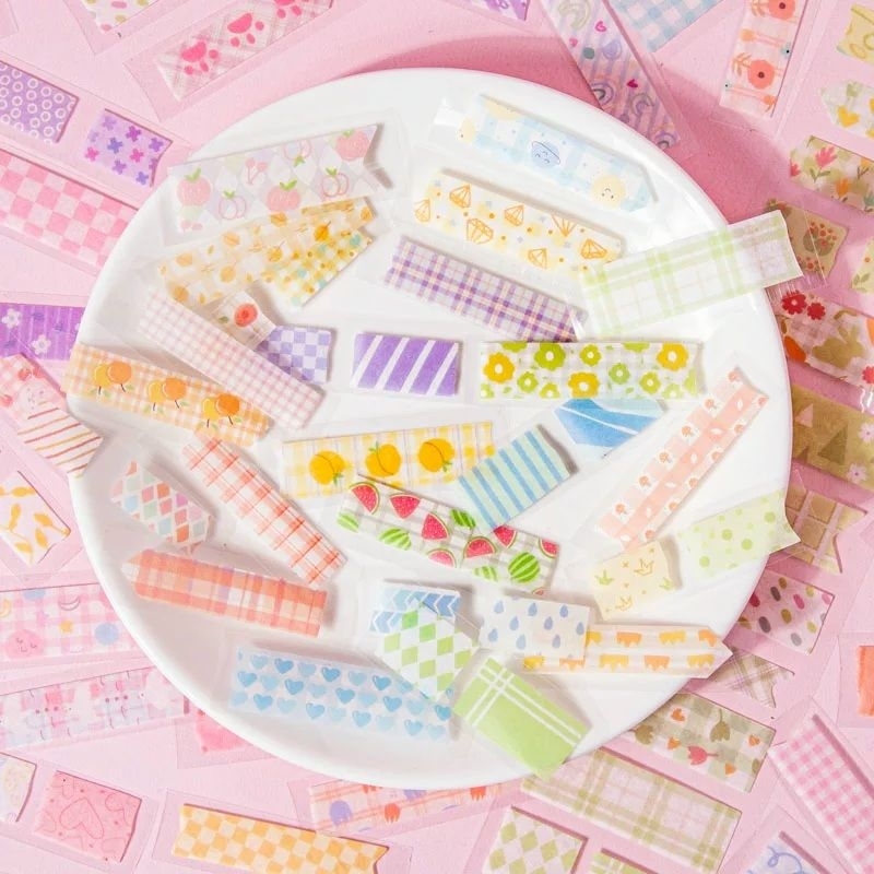 Chiết băng keo trang trí washi tape nhiều màu