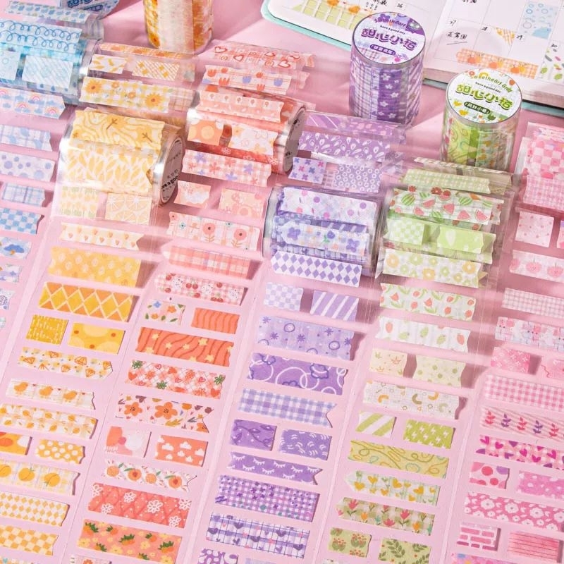 Chiết băng keo trang trí washi tape nhiều màu