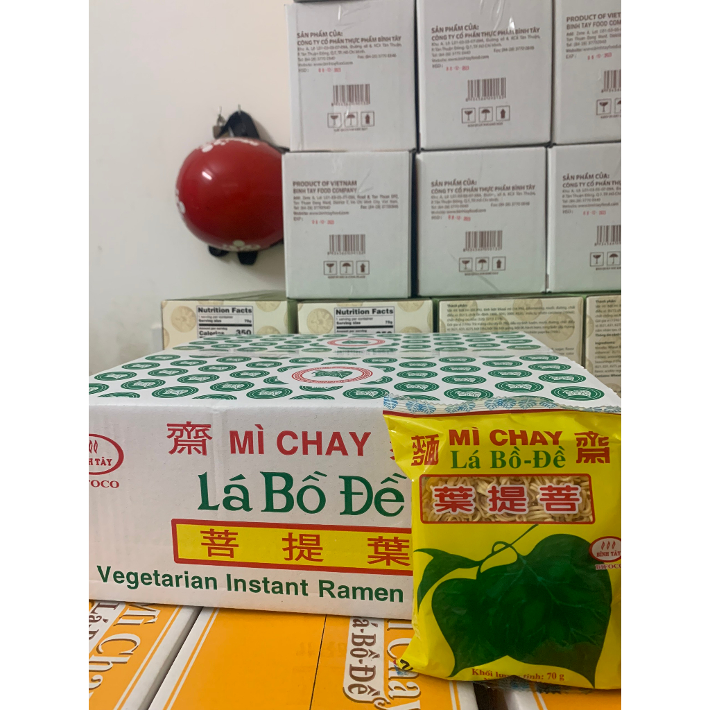 Mì chay lá bồ đề  DATE MỚI - Vegetarian Instant Noodle "Bohdi leaf" brand