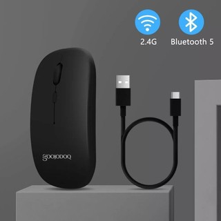 Chuột không dây goojodoq bluetooth _2.4 ghz