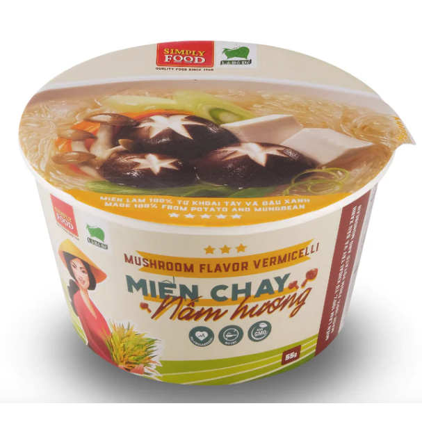 Miến Chay Nấm Hương Lá Bồ Đề Tô