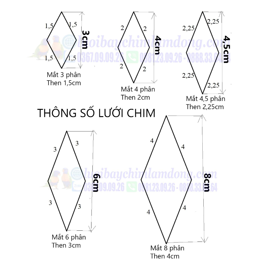 50m Lưới bẫy rắn thái lan tàng hình mắt lưới 3p 4p 5p 6p tay lưới dài từ 8 đến 12m bắt từ 200gr đên 6kg - Hiệu quả
